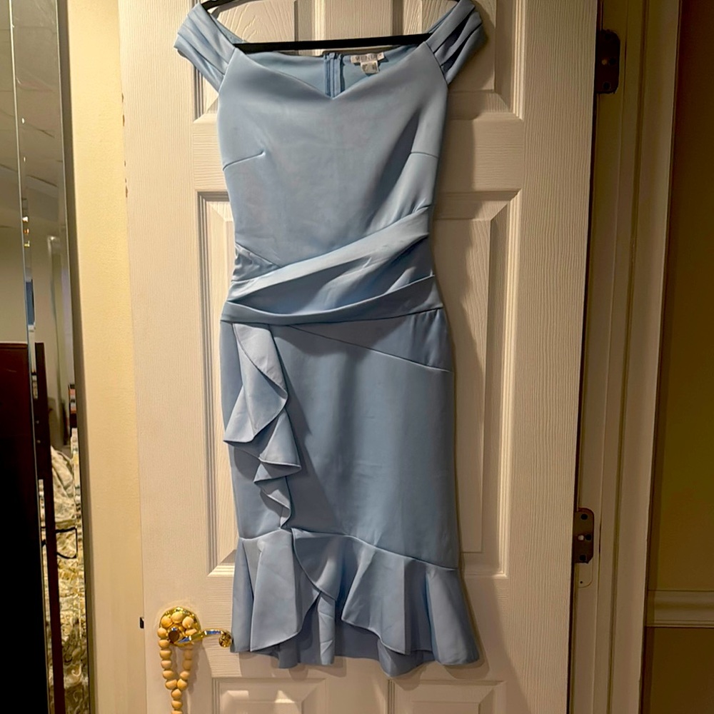 NWOT Blue Off-Shoulder Dress